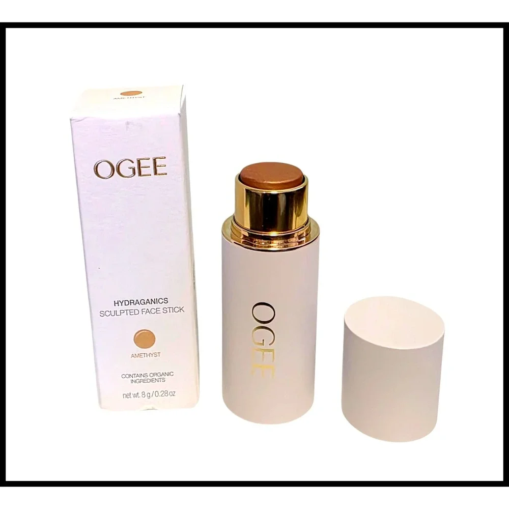 Ogee Hydraganics Sculpted Face Stick AMETHYST 8g Cream Highlighter Bronzer NEW